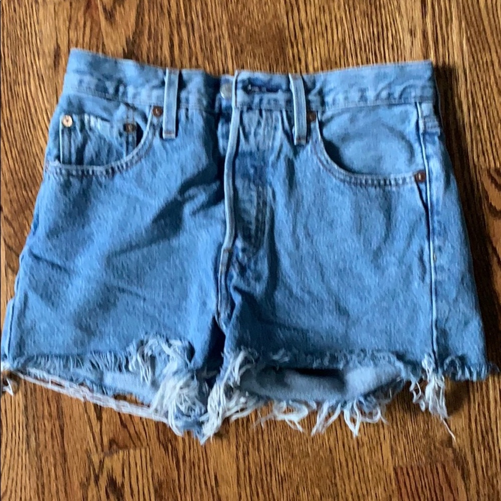 Levi’s Jean shorts.